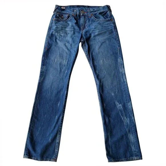 TRUE RELIGION Ricky Flap SN Straight Leg Men's 32 x 34 - Picture 2 of 16